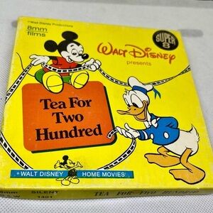 1960’s Walt Disney Tea for Two 8 mm Super Film Mickey Mouse Donald Duck